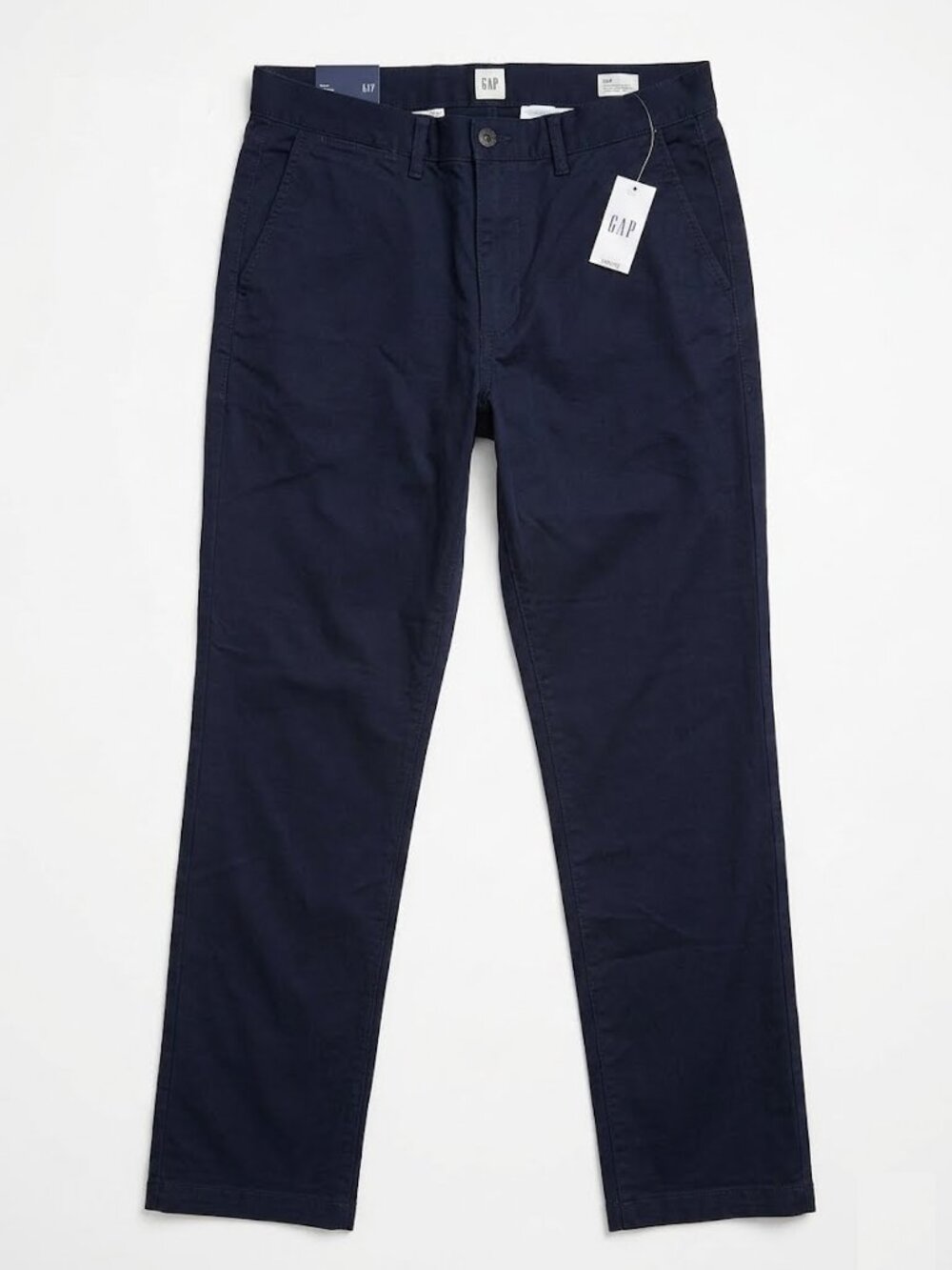 NWT GAP Men's Flex Essential Khaki Slim Fit Navy Pants 34x32